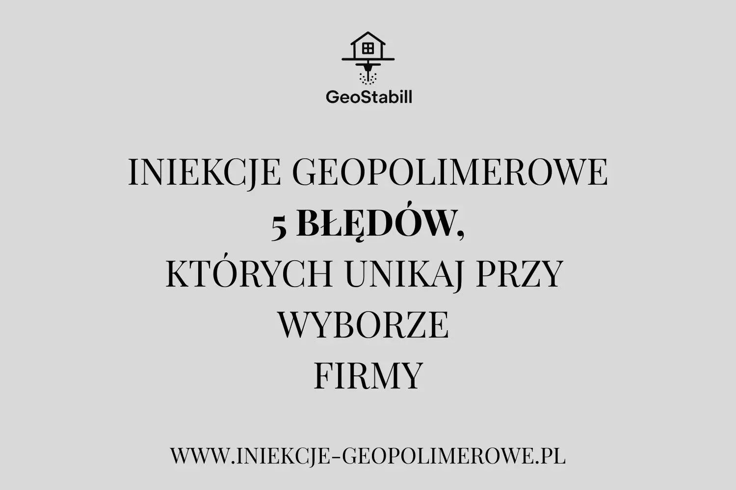 Iniekcje geopolimerowe 5 bledow ktorych unikaj przy wyborze firmy
