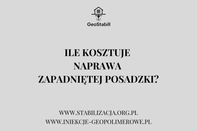 Ile kosztuje naprawa zapadniętej posadzki?